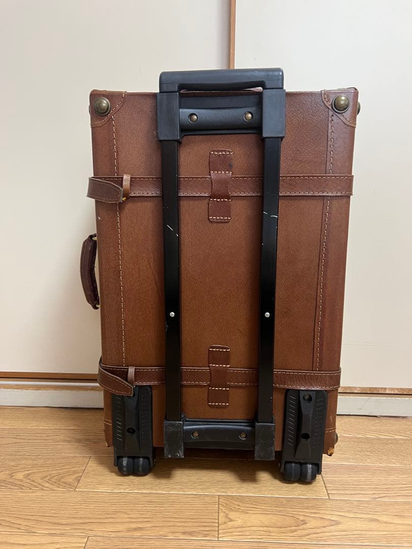 【レア美品】本革 ユーラシアトランク レトロ　キャリーケース ブラウン