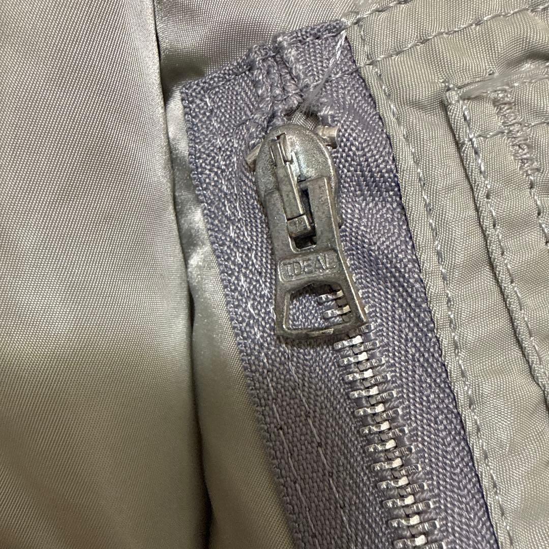 80s USA製ALPHA アルファ MA-1 フライトジャケット L グレー