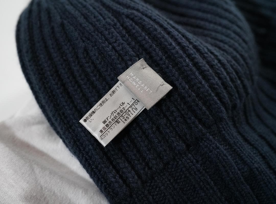スコットランド製 MARGARET HOWELL カシミヤ ニットキャップ