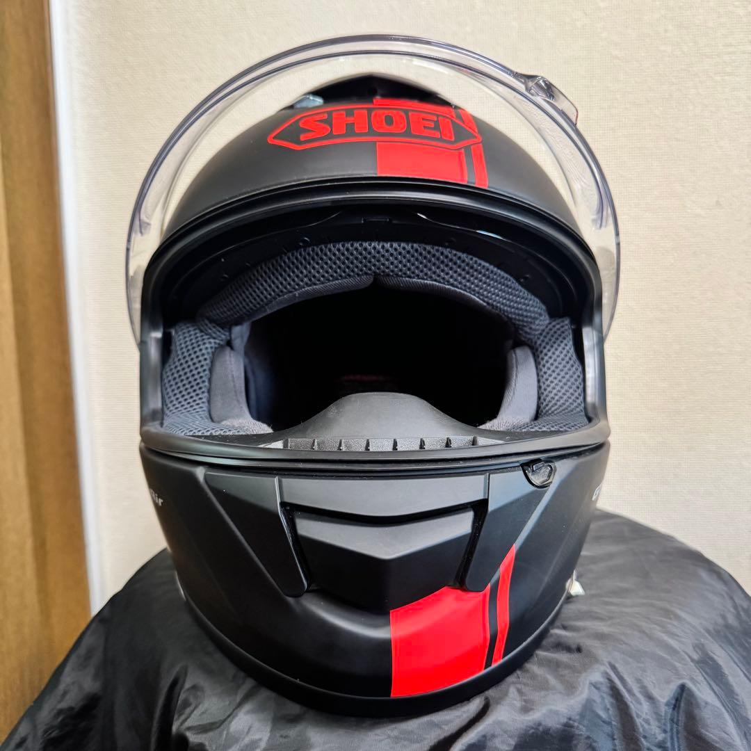 【美品】SHOEI GT-Air Mサイズ マットブラック/レッド 2018年製
