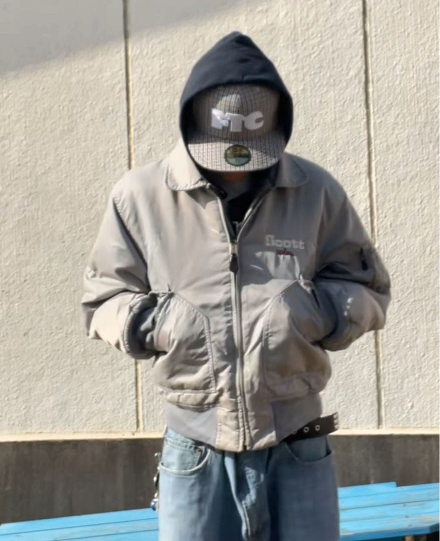 Scott MA-1ジャケット シルバー 美品✨ 激レア 軍物 本物 activ