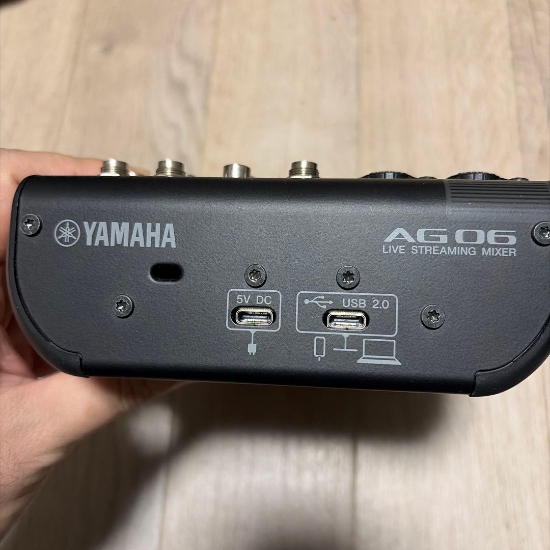 【動作確認済】YAMAHA AG06 オーディオインターフェイス　黒