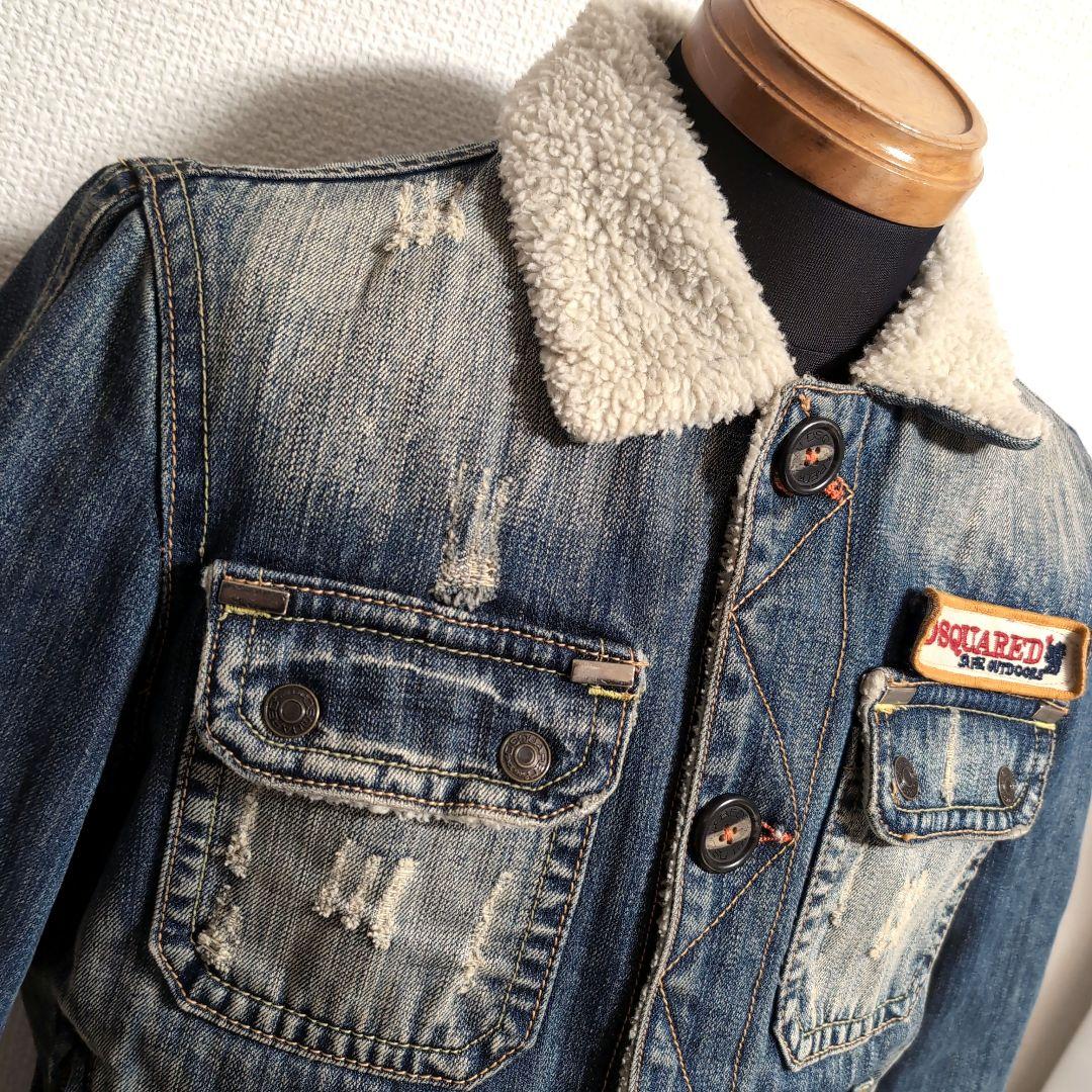ds9 DSQUARED2 ボア × デニムジャケット メンズM