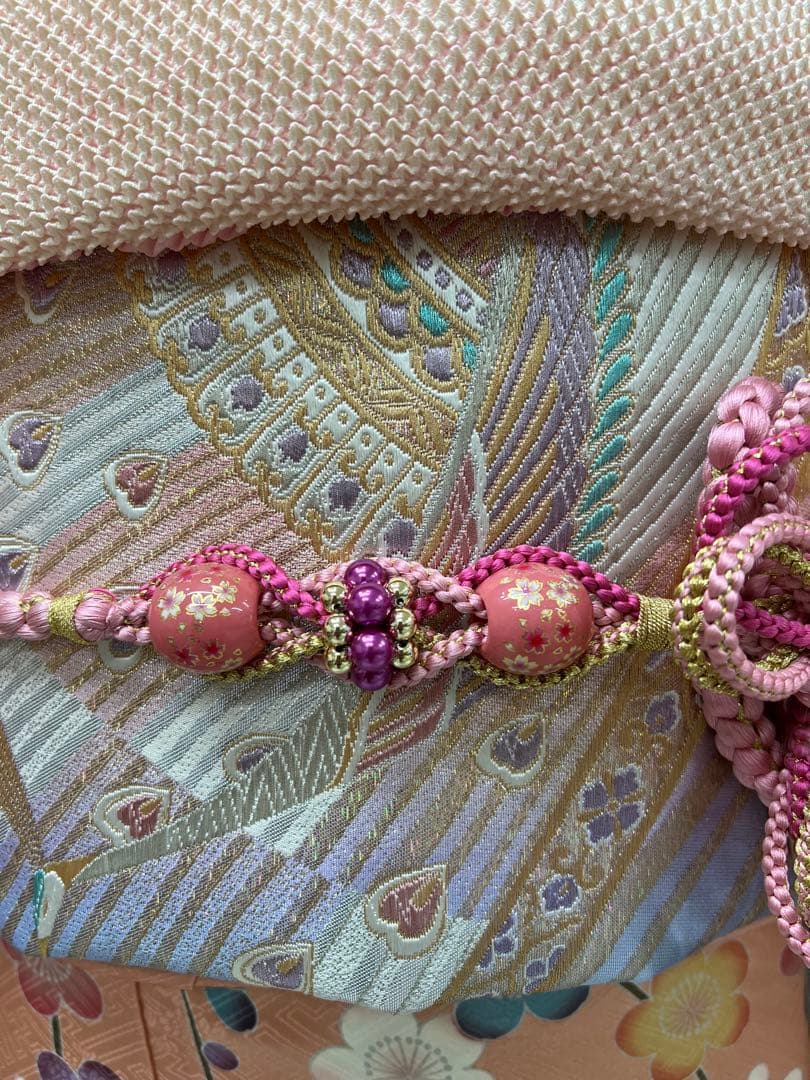 振り袖　フルセット　長襦袢　成人式　ガード加工　金彩加工　刺繍入　ピンク　738