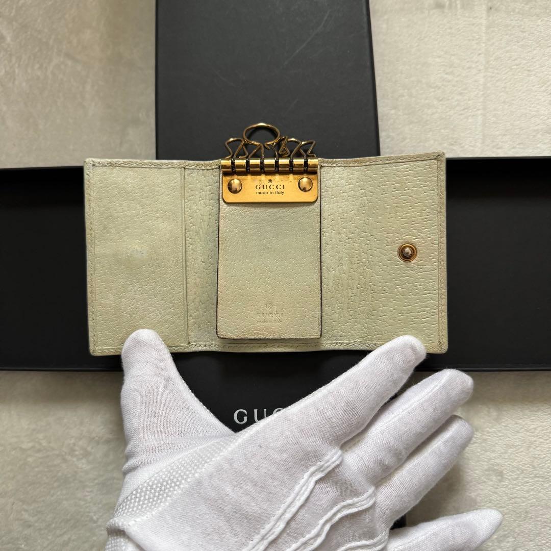 GUCCI グッチ　6連キーケース　オフデイア GGパターン　シェリーライン