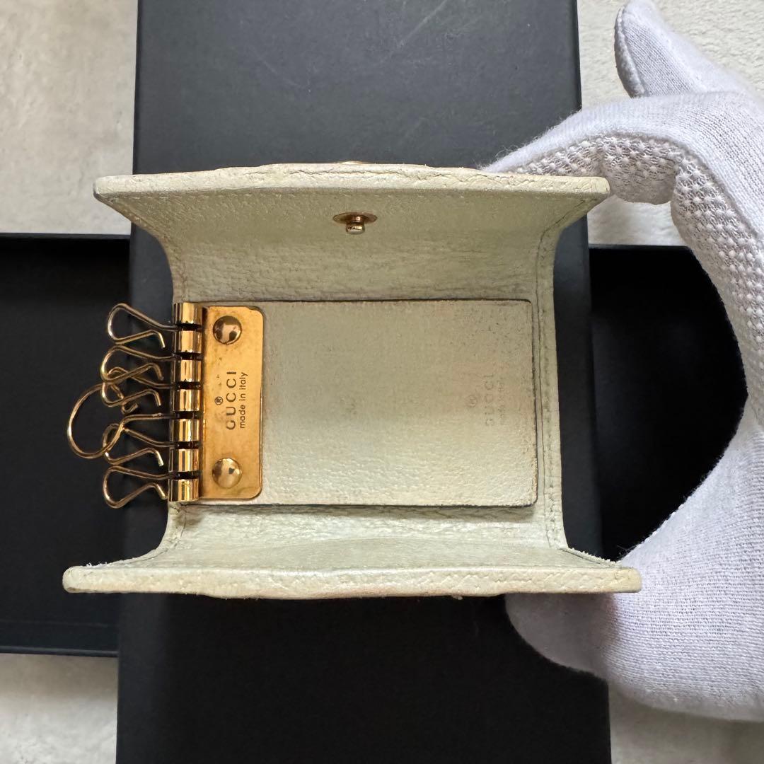 GUCCI グッチ　6連キーケース　オフデイア GGパターン　シェリーライン