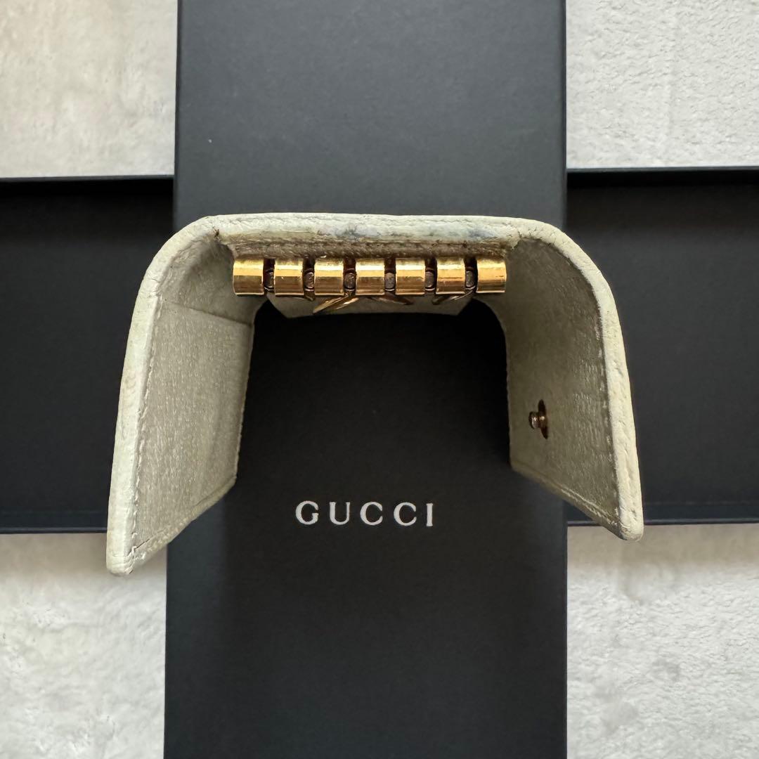 GUCCI グッチ　6連キーケース　オフデイア GGパターン　シェリーライン