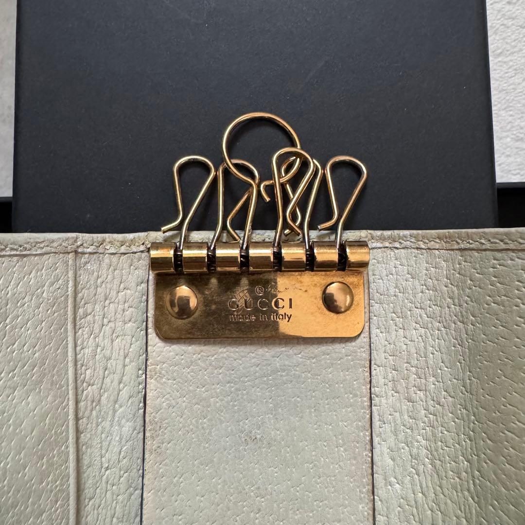 GUCCI グッチ　6連キーケース　オフデイア GGパターン　シェリーライン