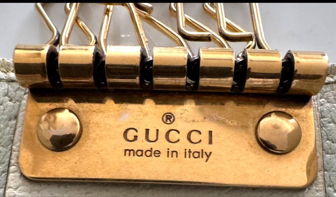 GUCCI グッチ　6連キーケース　オフデイア GGパターン　シェリーライン
