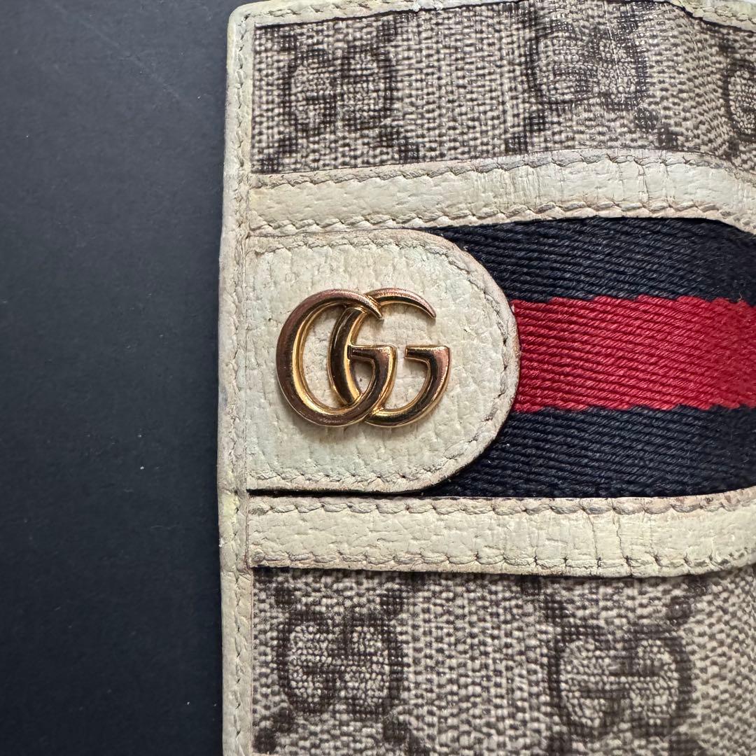 GUCCI グッチ　6連キーケース　オフデイア GGパターン　シェリーライン