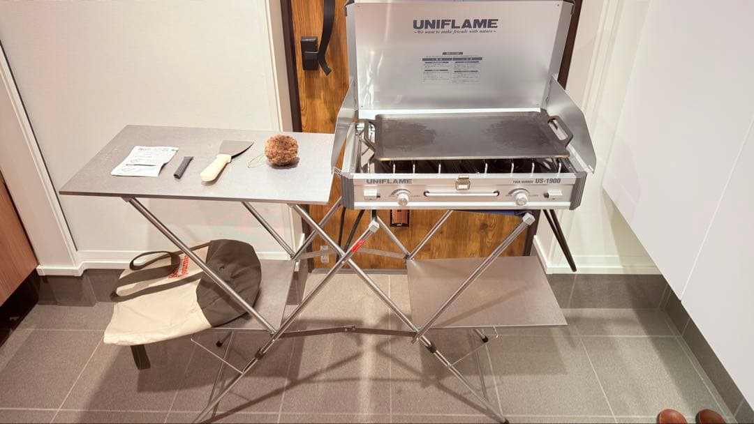 やたさん値下UNIFLAME US-1900 バーベキューセット　鉄板、キッチン