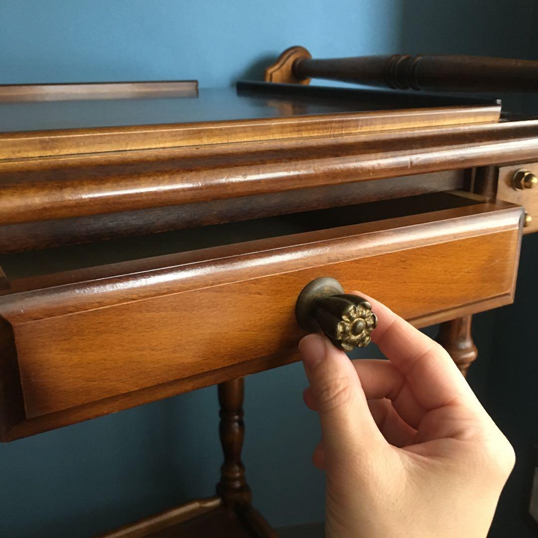 カリモク家具 キッチンワゴン 引き出し付き オールドカリモク 昭和レトロ