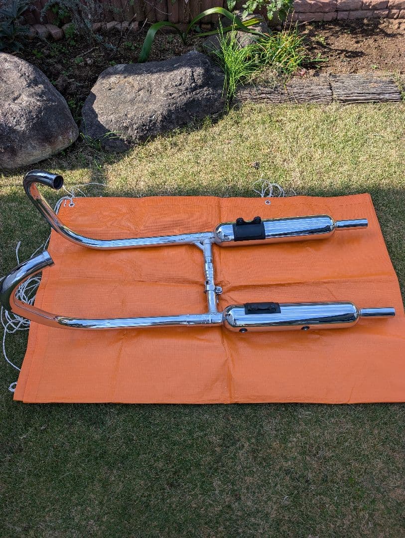 趙*龍様 趙雲子龍　kawasaki w800 バイク　純正マフラー　K