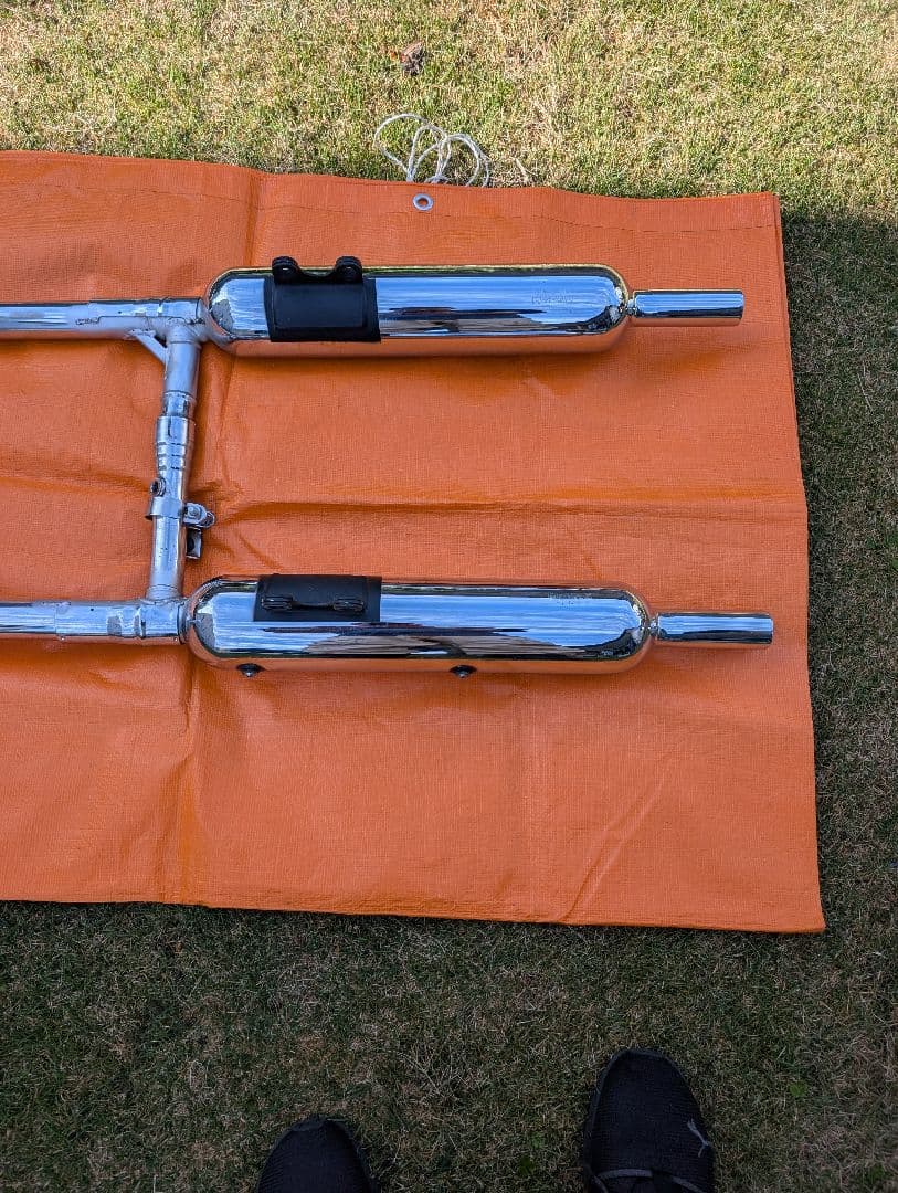 趙*龍様 趙雲子龍　kawasaki w800 バイク　純正マフラー　K