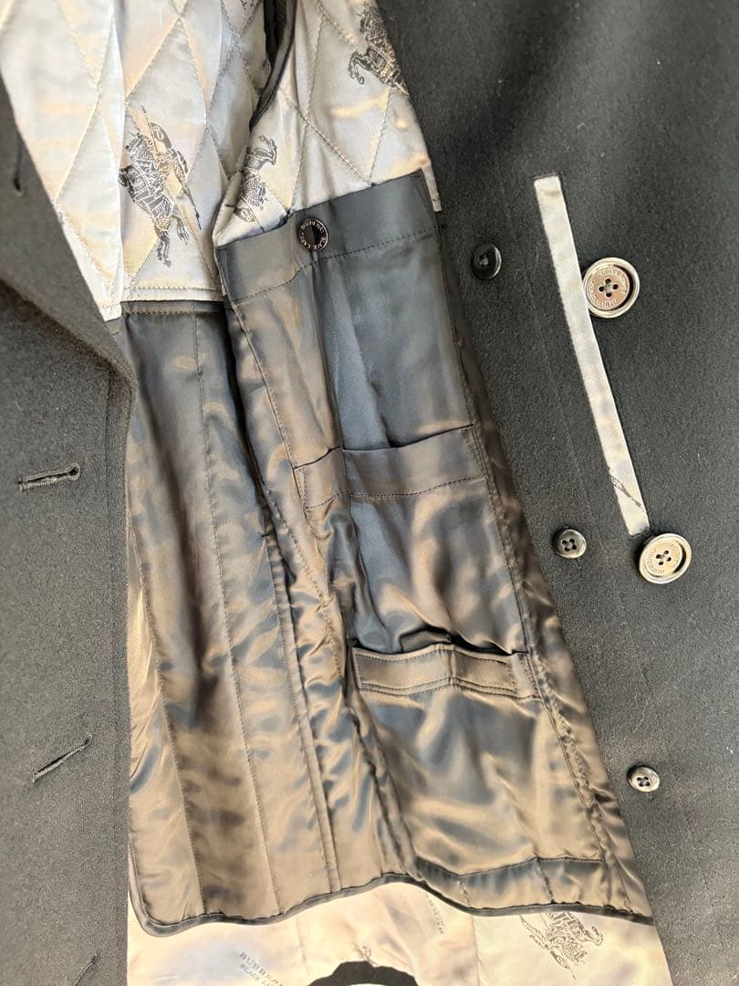 バーバリーブラックレーベル ライナー付きPコート Mサイズ サンプル品