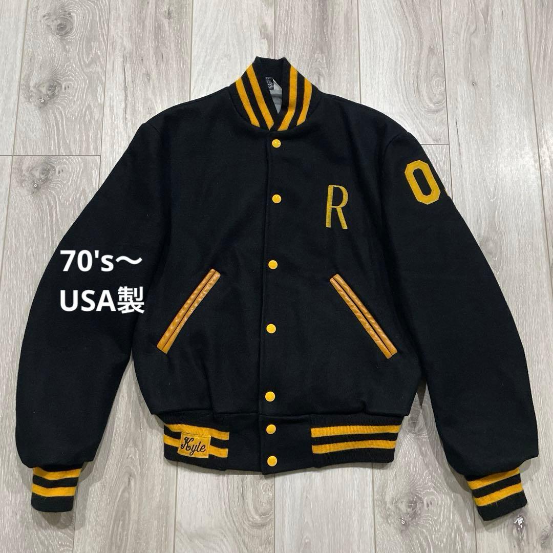 70s 80s USA製 ディアフット DEERFOOT スタジャン 38