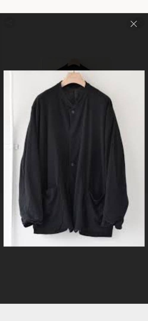 コモリ　コットンジャージスタンドカラージャケット　サイズ2