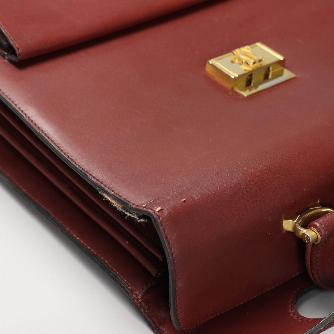 Cartier バッグ　 マストライン ボルドー　ビジネスバッグ　手提げ