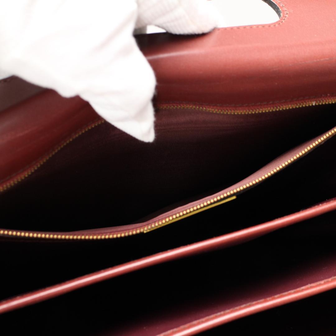 Cartier バッグ　 マストライン ボルドー　ビジネスバッグ　手提げ