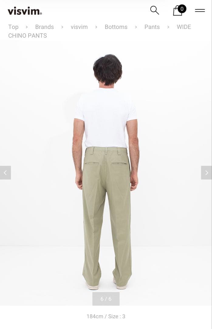visvim 25ss WIDE CHINO PANTS LT.GREEN 3番