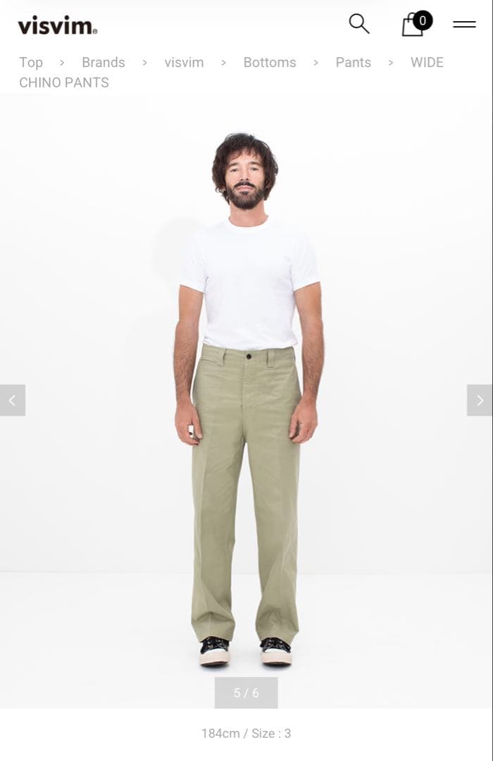 visvim 25ss WIDE CHINO PANTS LT.GREEN 3番