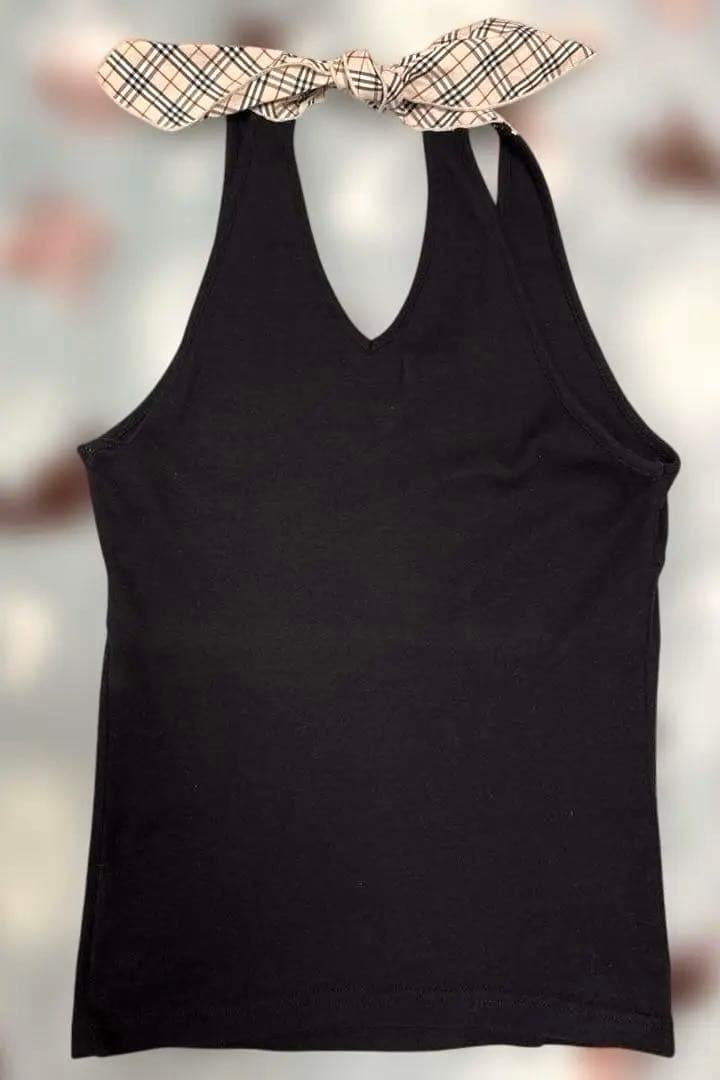 【希少】バーバリーブルーレーベル　ホルターネック　ノバチェック