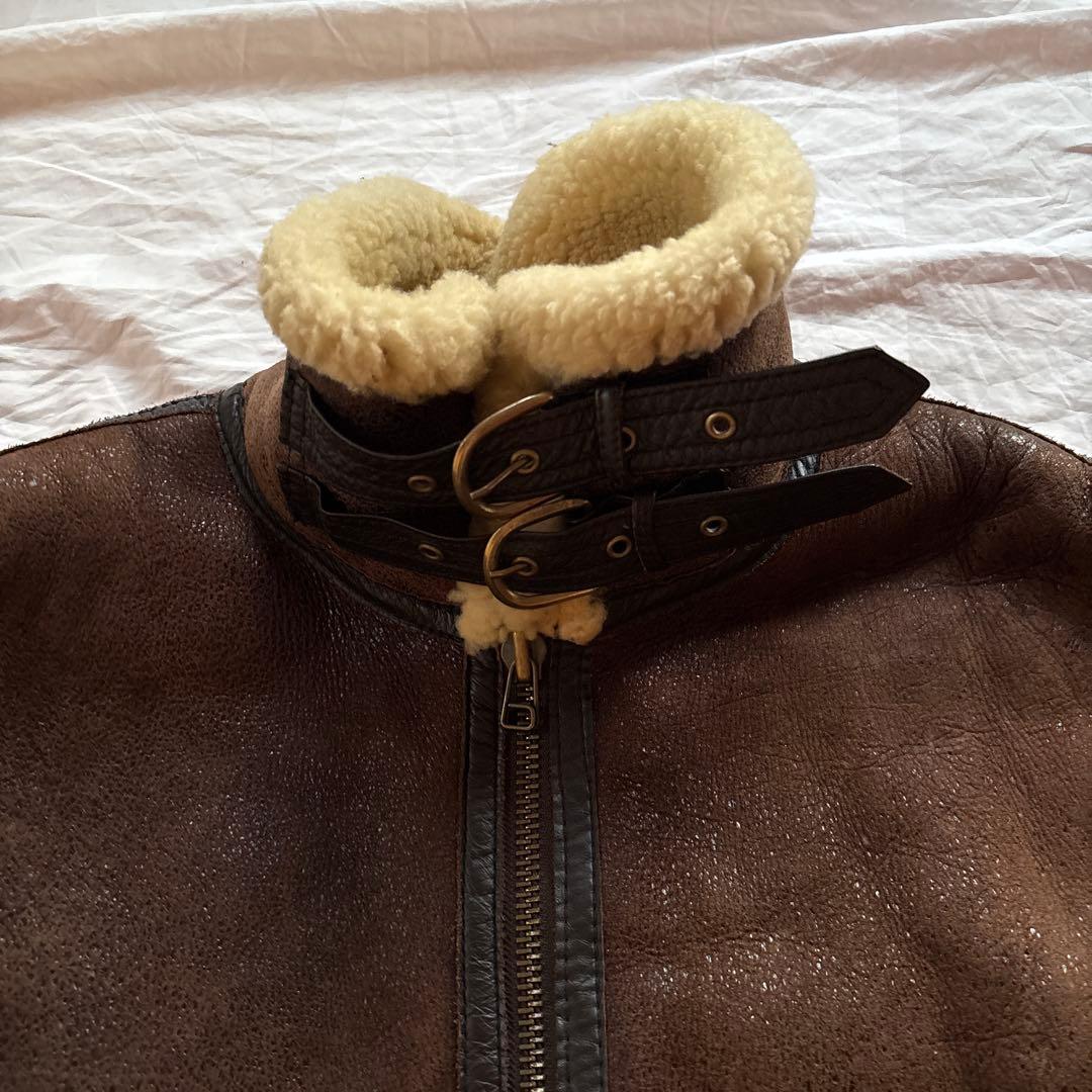 【90s】B-3 ムートン フライトジャケット ボンバージャケット 本革
