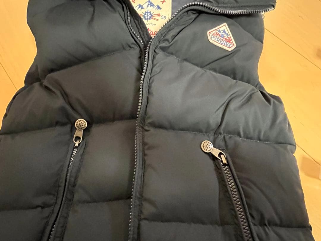 【値下げ】PYRENEX ダウンベスト XXS ネイビー