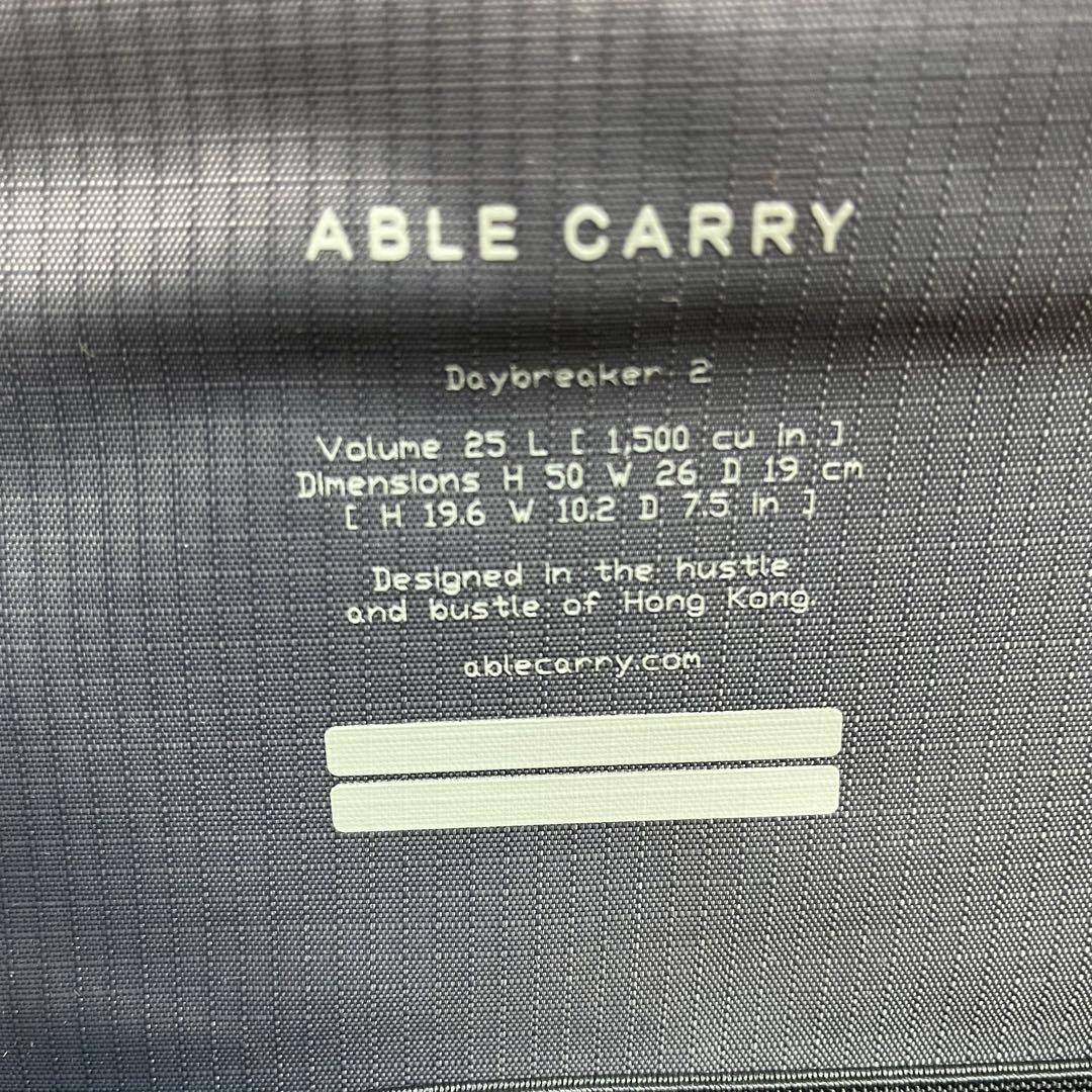 【極美品】ABLE CARRY リュック Daybreaker 2 25L