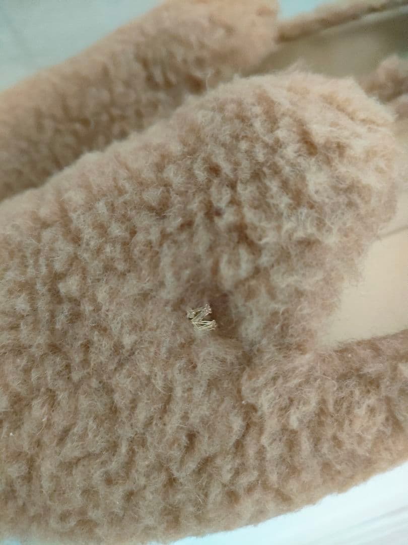 美品　マックスマーラ　MaxMara　テディベアー　フラットシューズ　キャメル