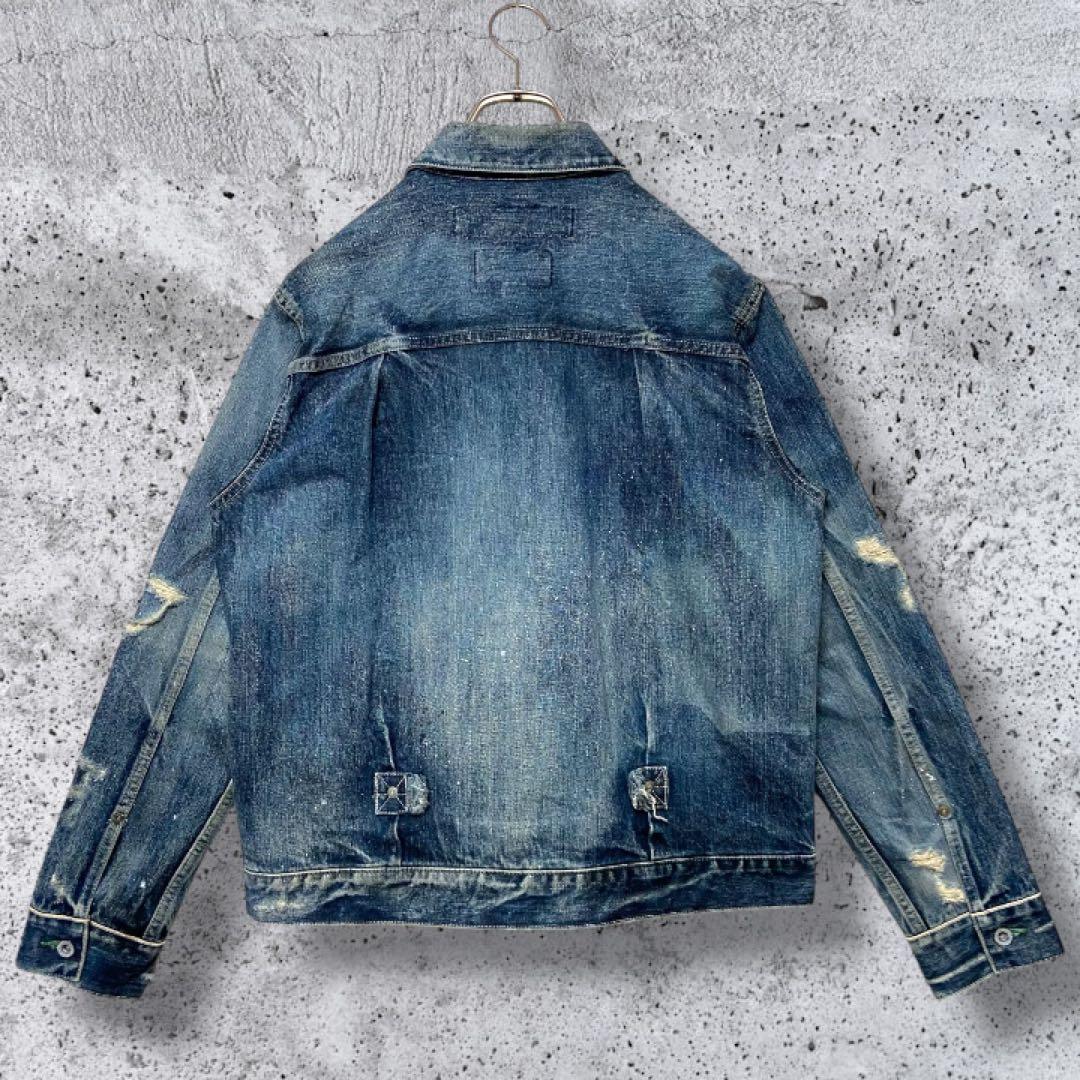【美品・ヴィンテージ加工】ネイバーフッド デニムジャケット インディゴ M 長瀬