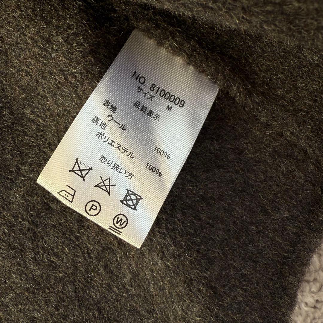 evernavy ウールリバーPコート　チャコールグレー