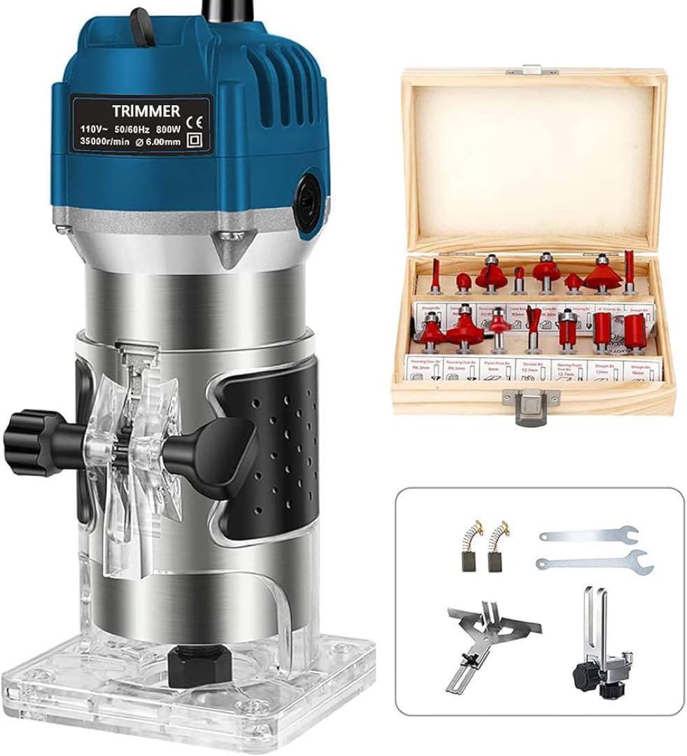 【新品未使用】電動トリマー 電気トリミング機 電動ルーター