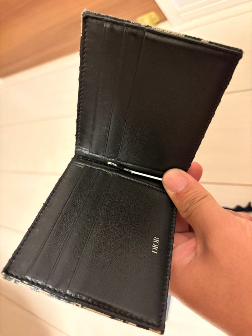 Dior 二つ折り　マネークリップ　美品