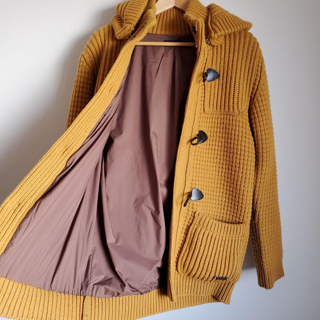 極美品 バーバリー ブラックレーベル　ニット　ダッフル ジャケット コート