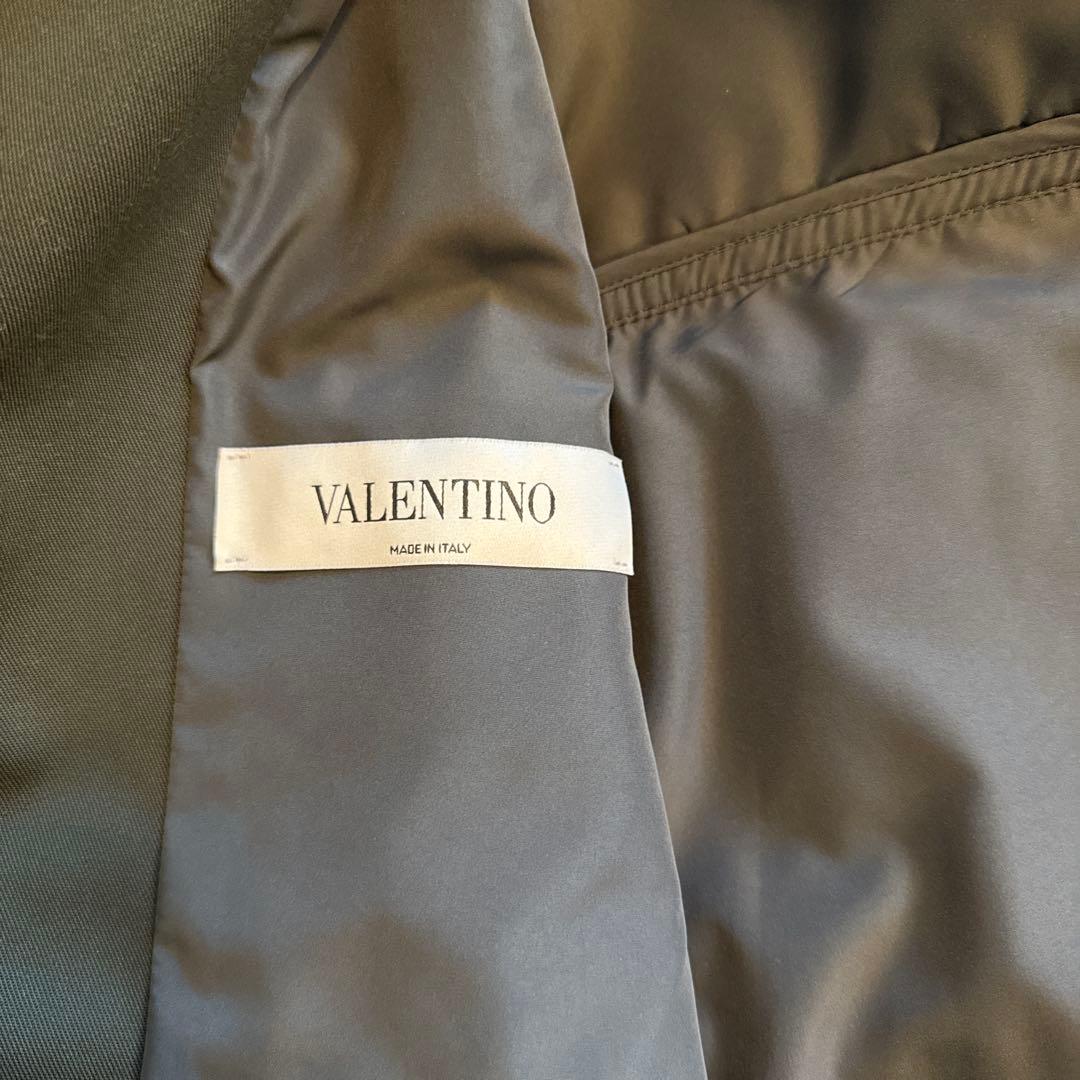 【美品】VALENTINO ミリタリージャケット グレー カーキ アウター