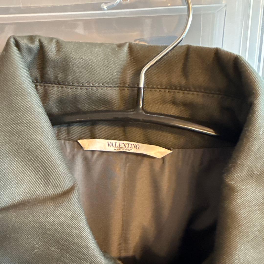 【美品】VALENTINO ミリタリージャケット グレー カーキ アウター