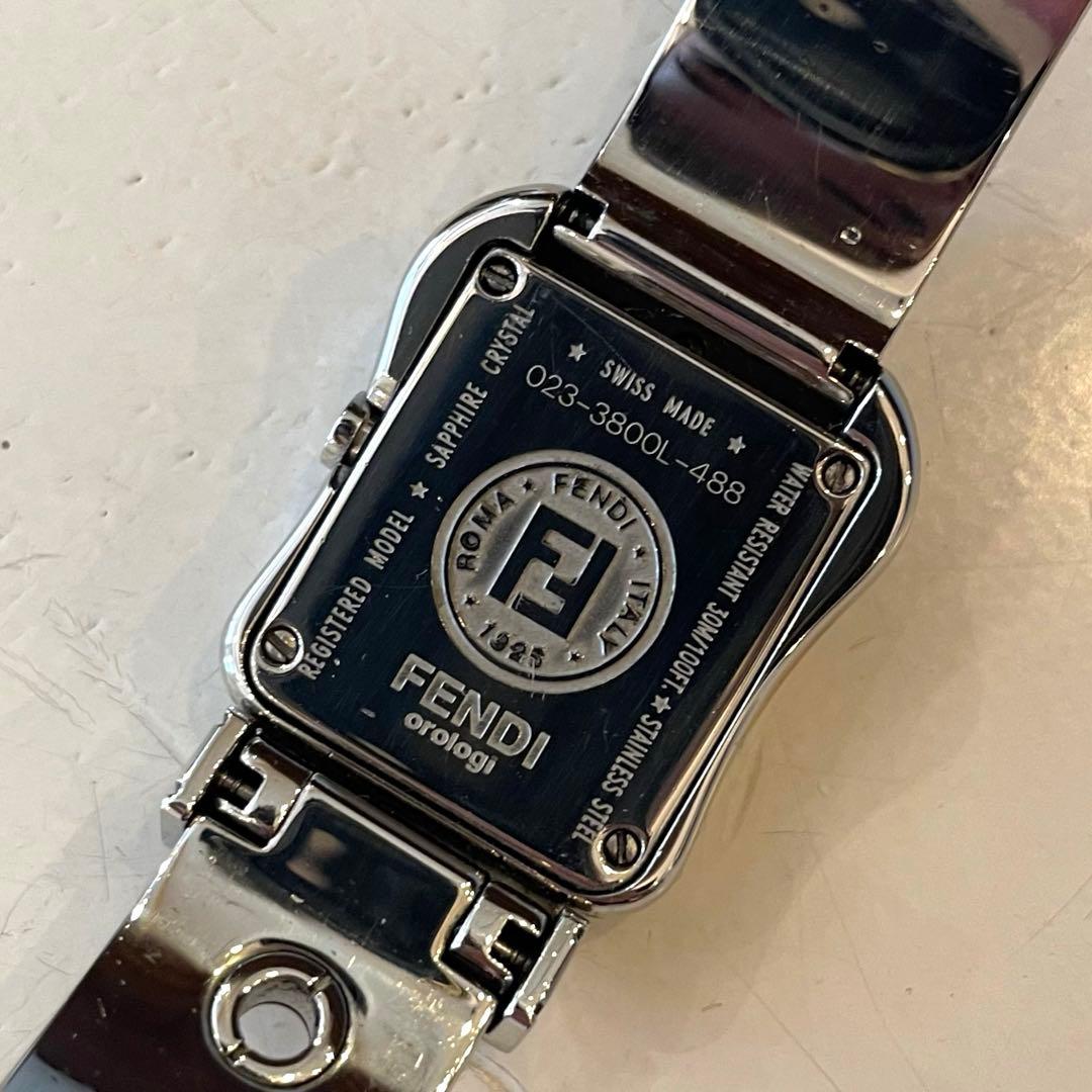 FENDI 稼働品 時計 3800L バックルモチーフ