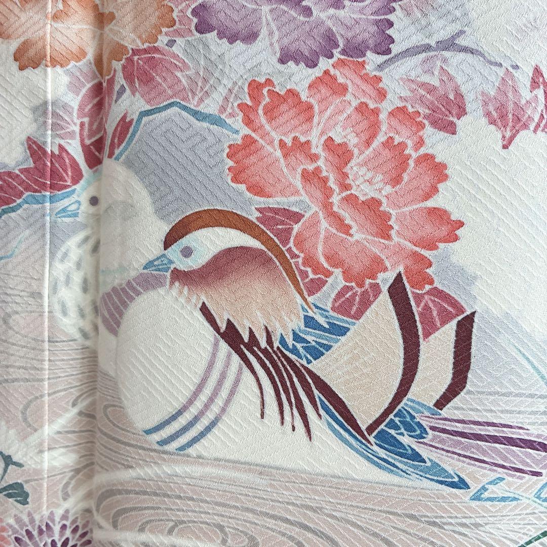 訪問着　フルセット　着物　トールサイズ　入学式　卒業式　正絹　おしどり　祝　J1