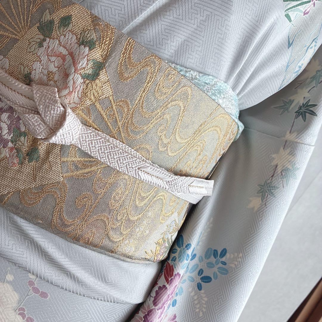 訪問着　フルセット　着物　トールサイズ　入学式　卒業式　正絹　おしどり　祝　J1