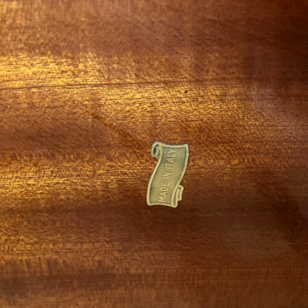 イタリア製 花柄 木製コンソールテーブル サイドテーブル