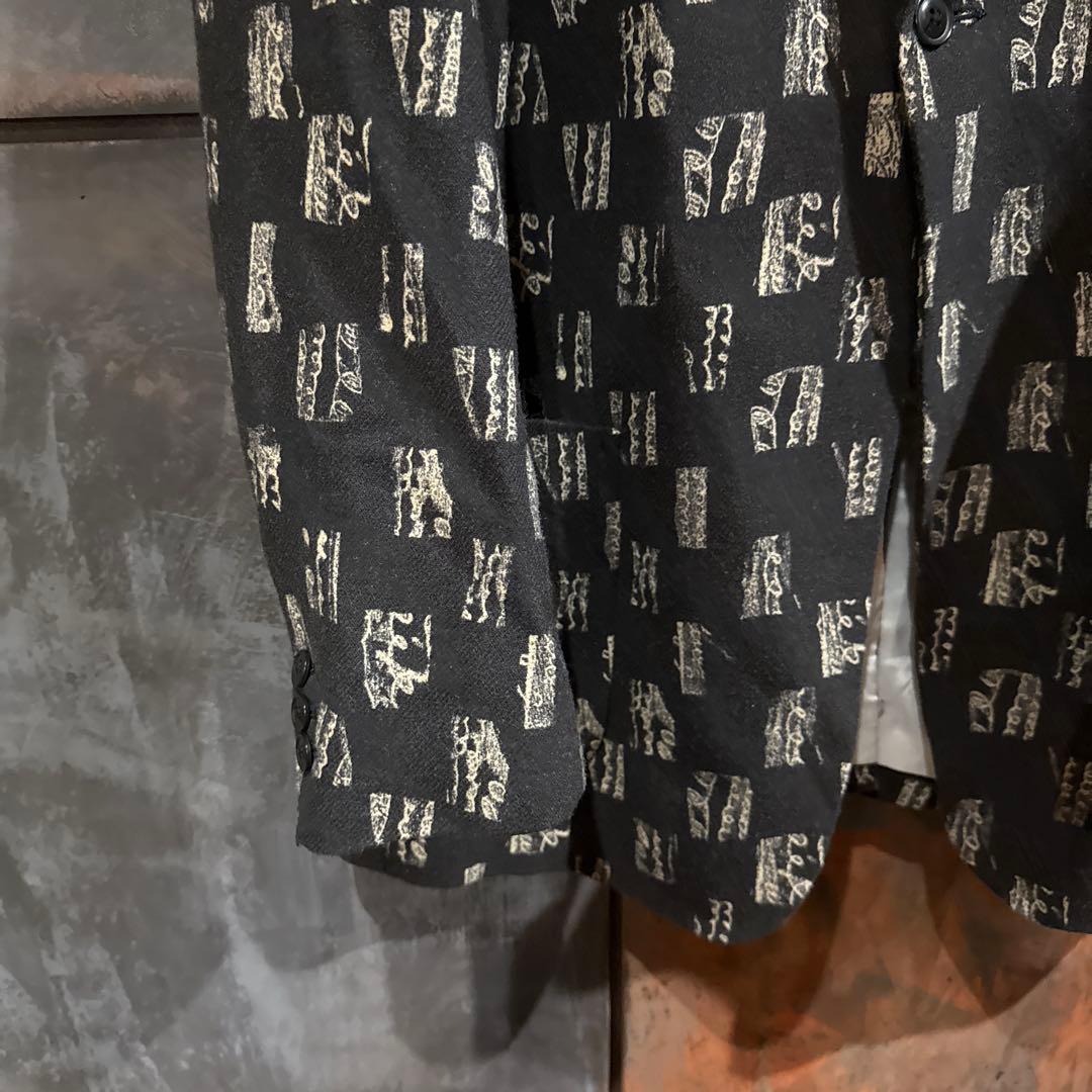 ニードルス　ブラックツイード　テーラードジャケット　総柄　Lサイズ