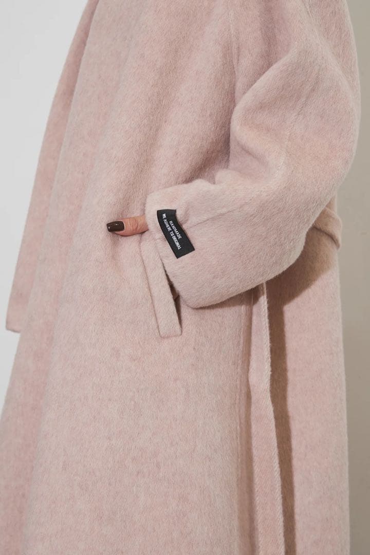 ANDREA&Co.　ペールウールコート　ピンク