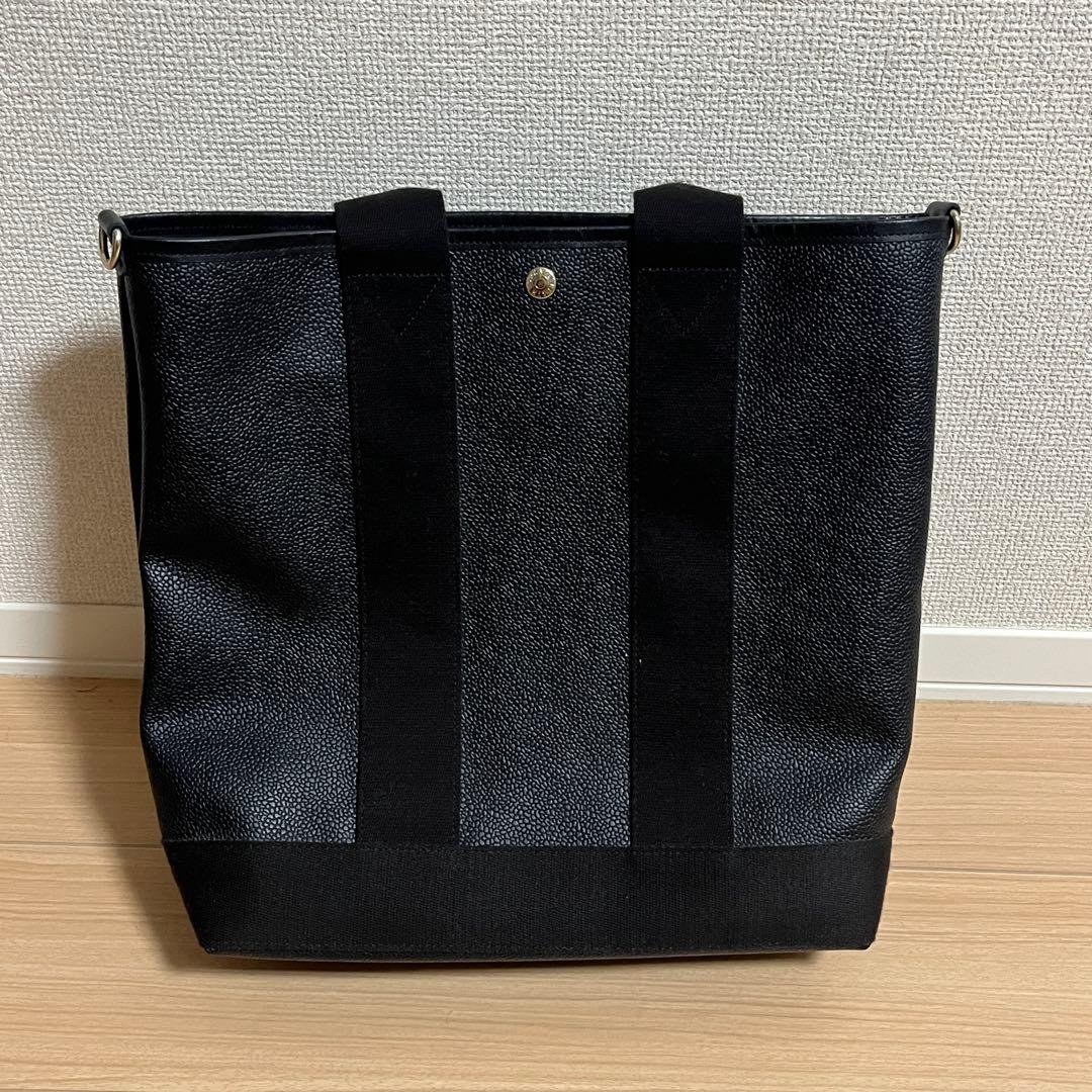 美品！SCOTCH GRAIN スコッチグレイン 縦型トート ブラック