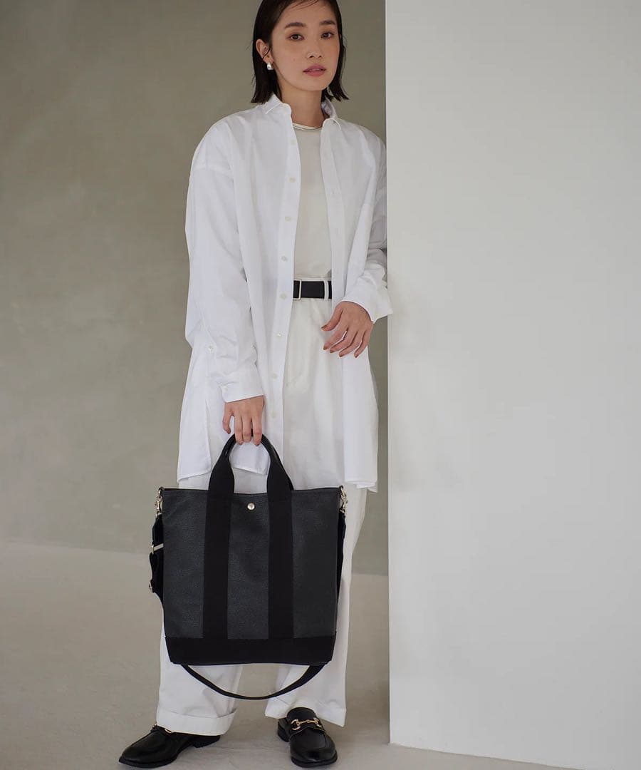 美品！SCOTCH GRAIN スコッチグレイン 縦型トート ブラック