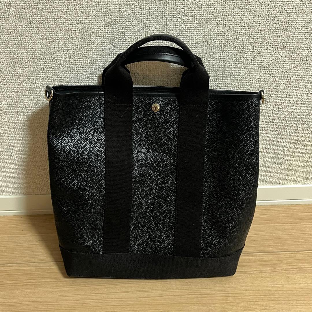 美品！SCOTCH GRAIN スコッチグレイン 縦型トート ブラック