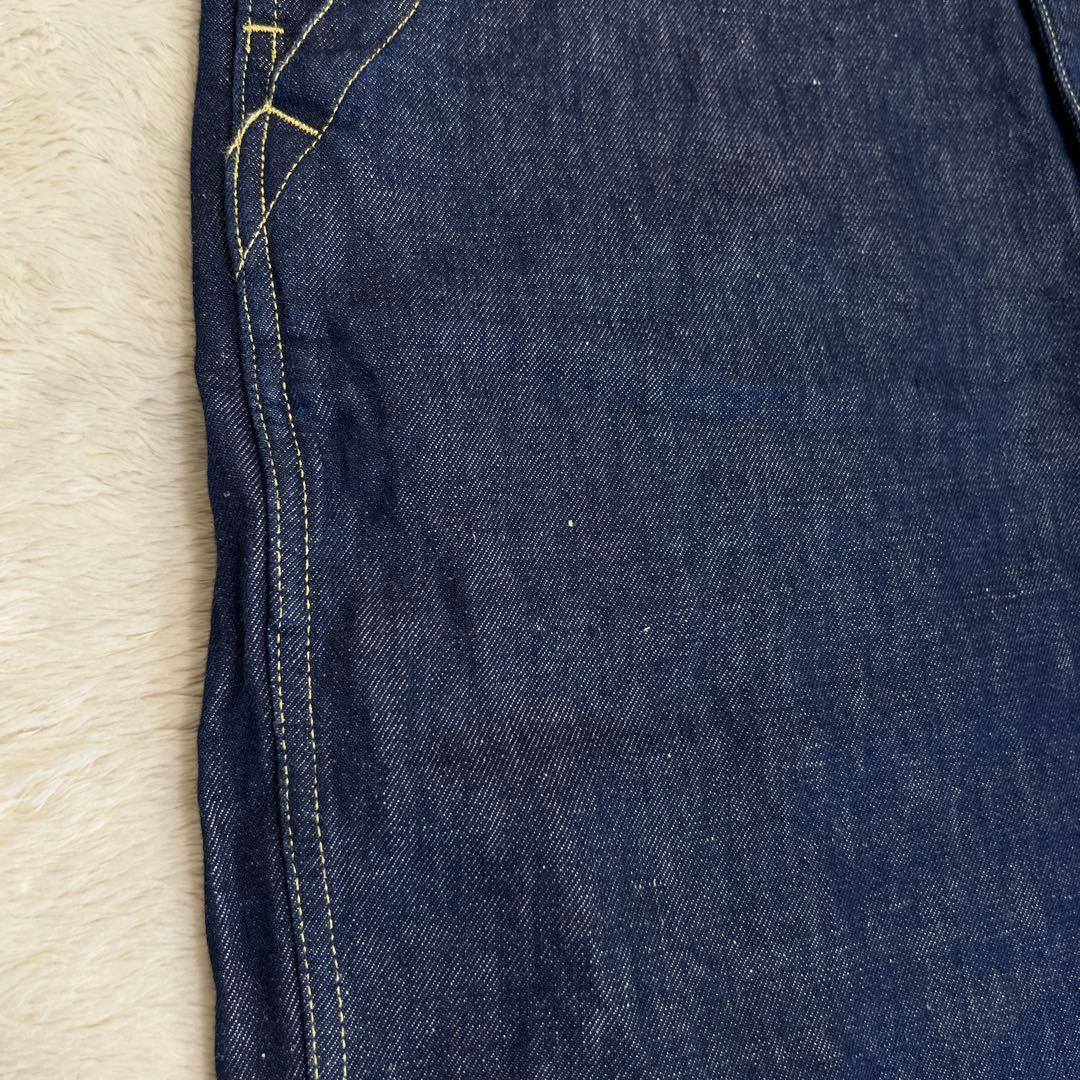 ヴェリテクール定価35200円コットンリネンオーバーオール　インディゴST041