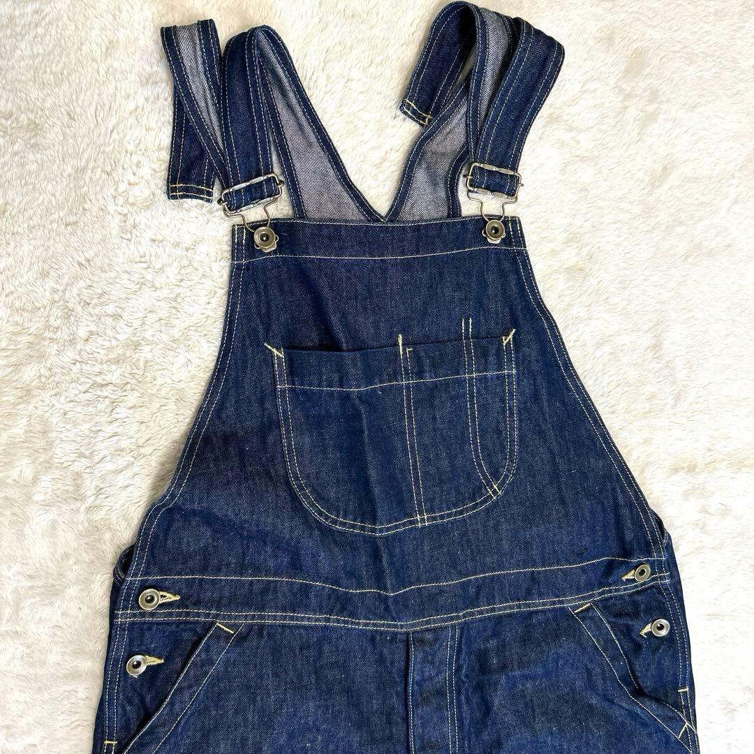 ヴェリテクール定価35200円コットンリネンオーバーオール　インディゴST041