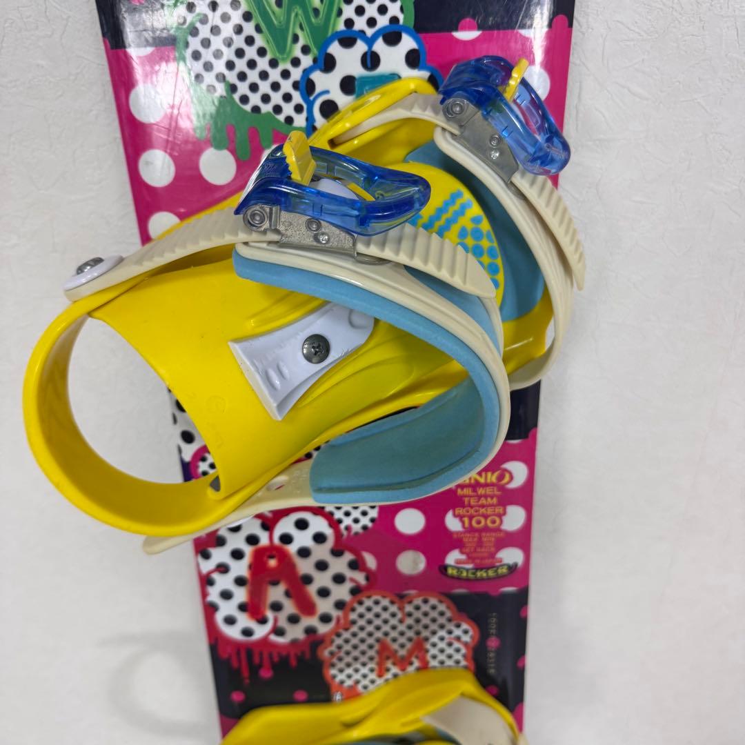 訳ありIGNIO キッズ スノーボードセット 100cm サロモンブーツ20cm