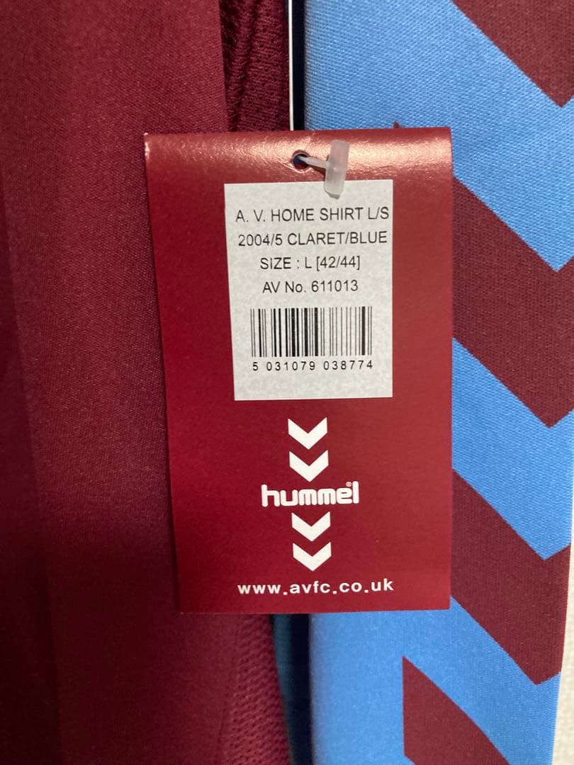 ヒュンメル　アストンビラ　長袖ユニホーム　US Lサイズ 未使用品